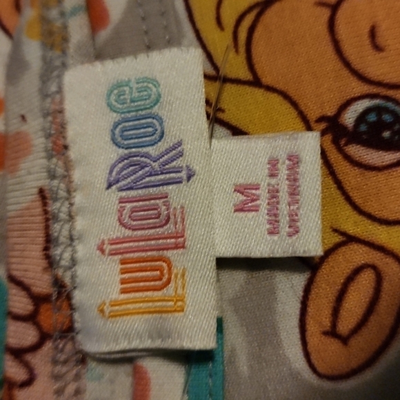 LuLaRoe Disney Collection Miss Piggy Carly Dress Above Knee Womens Medium 10-12 - Picture 6 of 6